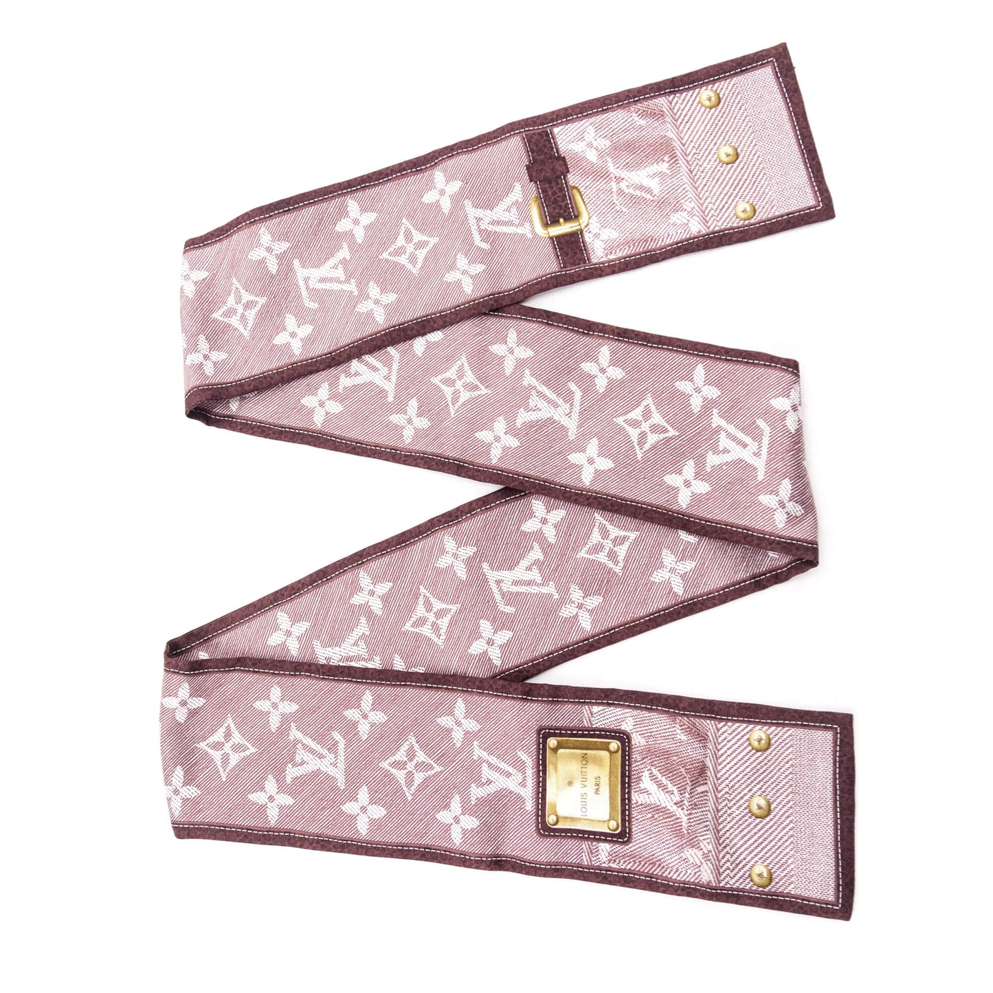 Louis Vuitton Burgundy New Denim LV Monogram Bandeau