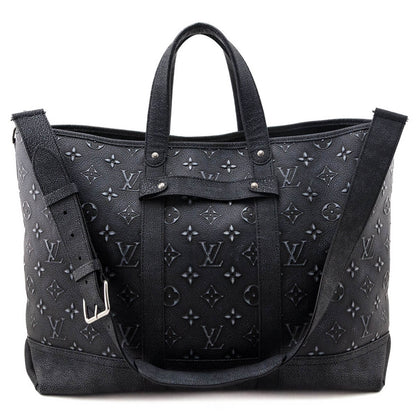 Louis Vuitton Charcoal Cowhide Faded Monogram Journey Tote