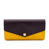 Louis Vuitton Citron Brown Epi Sarah Wallet NM