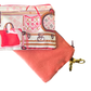 LV Malle Monogram   Silk Scarf Coffee Run Keychain Bag