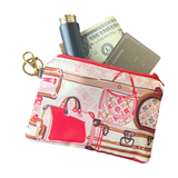 LV Malle Monogram   Silk Scarf Coffee Run Keychain Bag