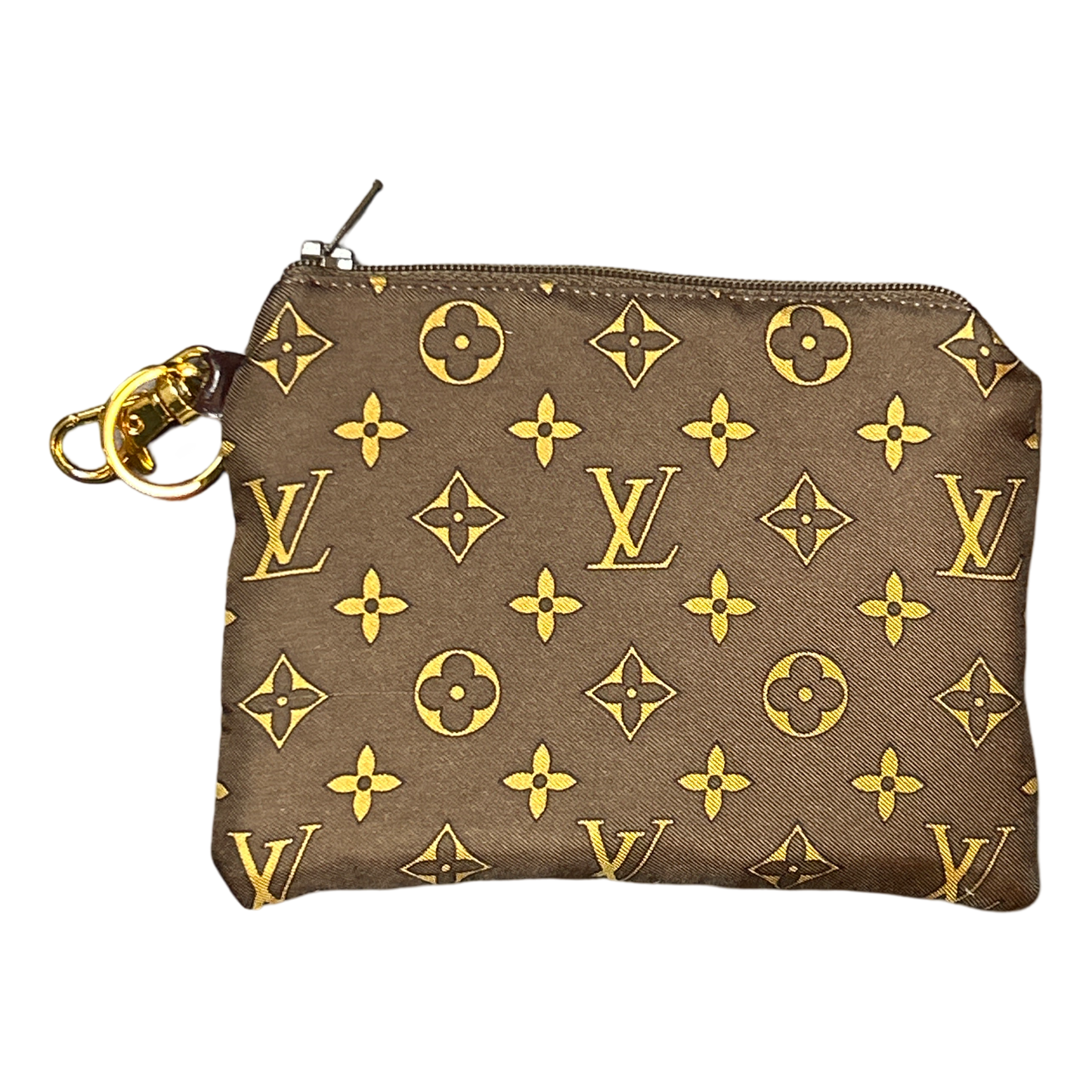 Monogram Luggage   Silk Scarf Coffee Run Keychain Bag
