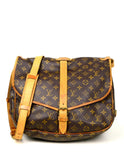 Louis Vuitton Monogram Saumur 35 Double Saddle Messenger Bag
