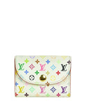 Louis Vuitton White Multicolor Monogram Card Holder