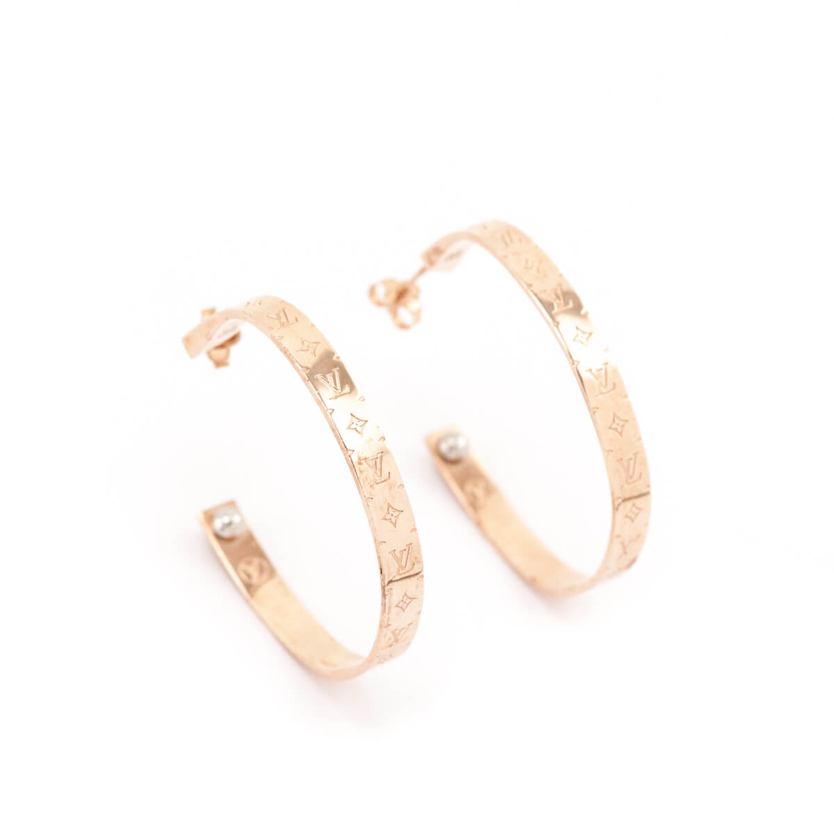 Louis Vuitton Nanogram Hoop Earrings