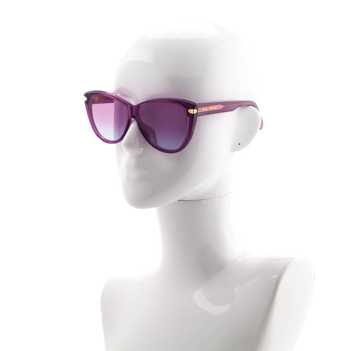 Louis Vuitton Magenta Acetate Cat Eye Sunglasses