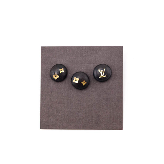 Louis Vuitton Sylvania Wood Monogram Earring Set