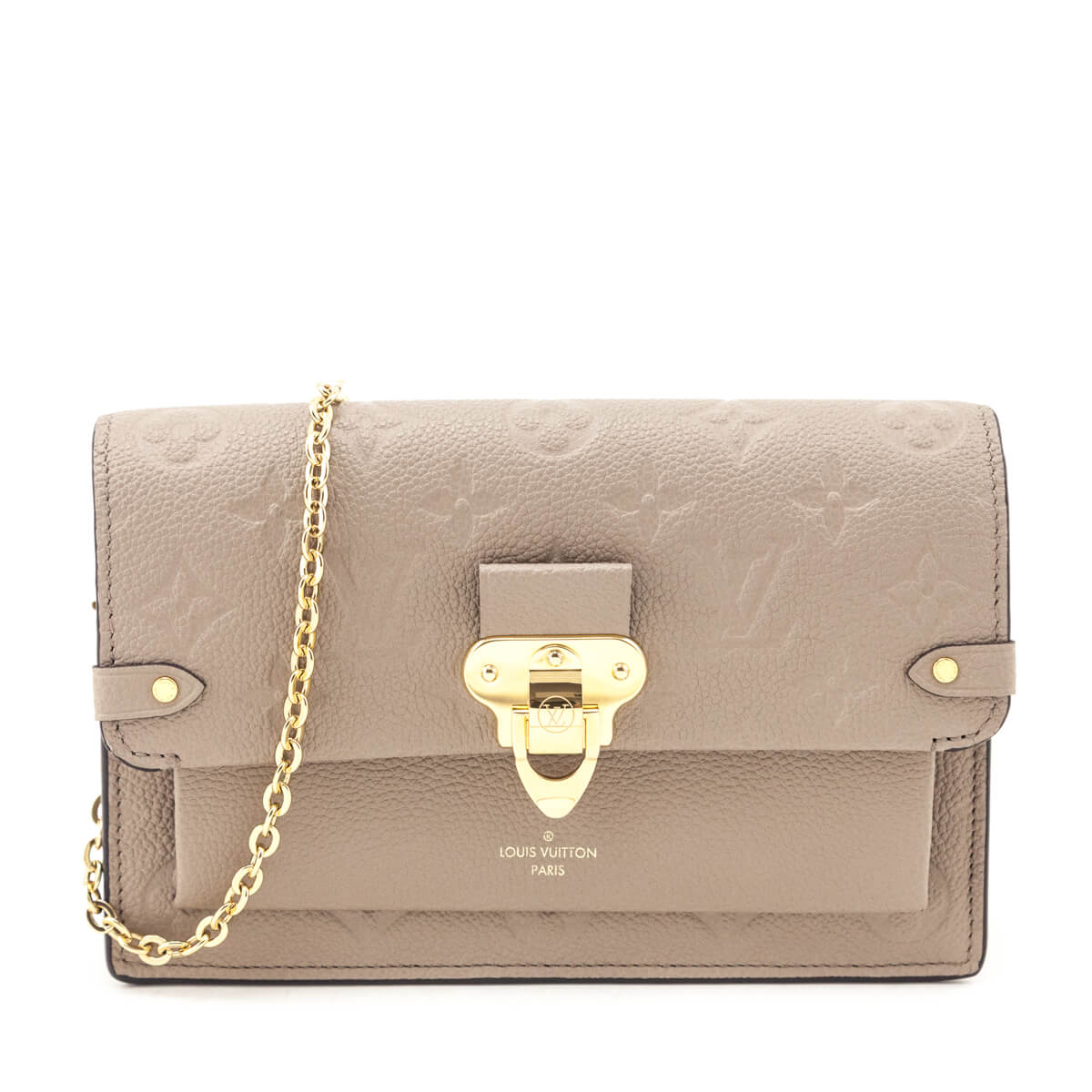 Louis Vuitton Tourterelle Empreinte Vavin Chain Wallet