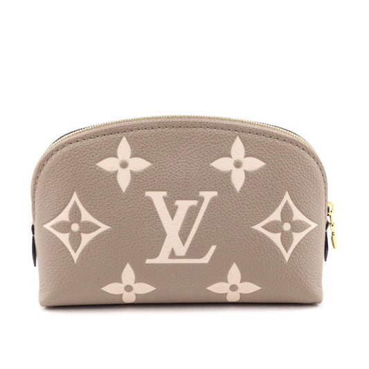 Louis Vuitton Tourterelle & Creme Empreinte Monogram Giant Cosmetic Pouch PM