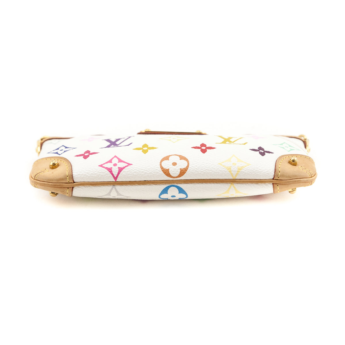 Louis Vuitton White Monogram Multicolor Pochette Milla MM