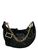 Louis Vuitton Black Leather Over The Moon Crossbody Bag