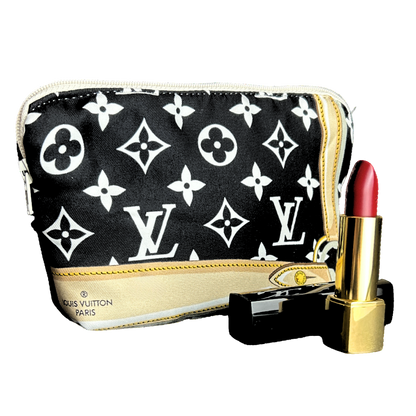 LV Monogram   Silk Scarf Beauty Bag