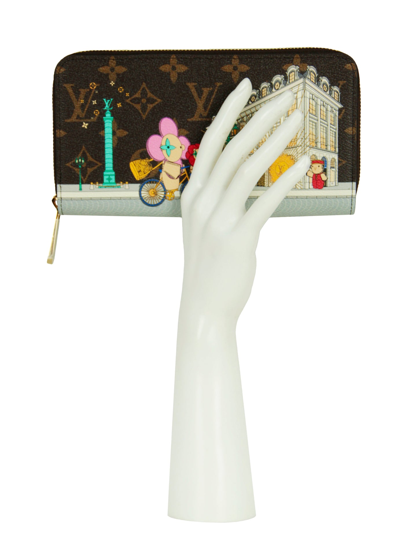 Louis Vuitton '22 Paris Vivienne Holiday Animation Monogram Zippy Wallet
