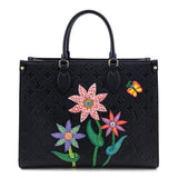 Louis Vuitton x Yayoi Kusama Black Monogram Empreinte Flowers OnTheGo MM