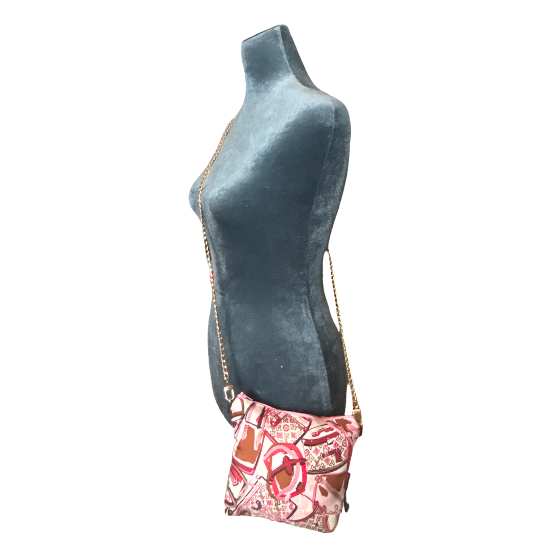 LV Malle Monogram   Silk Scarf Crossbody Bag