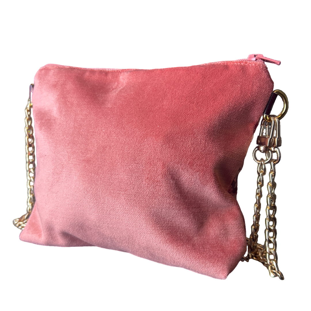 LV Tumbled Monogram   Silk Scarf Crossbody Bag