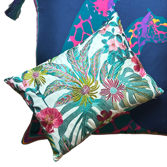 Giraffe   Silk Scarf Pillows 26"