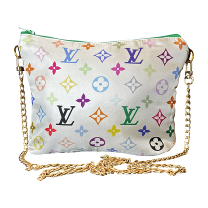LV Murakami Monogram   Silk Scarf Crossbody Bag