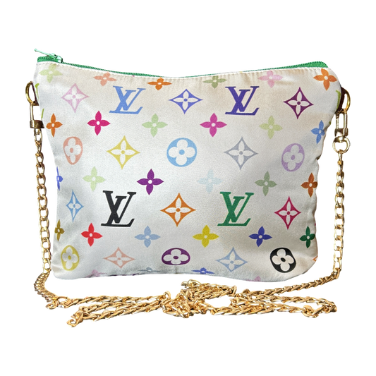 LV Murakami Monogram   Silk Scarf Crossbody Bag