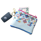 LV Monogram   Silk Scarf Coffee Run Keychain Bag
