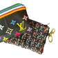 LV Monogram Noir   Silk Scarf Coffee Run Keychain Bag