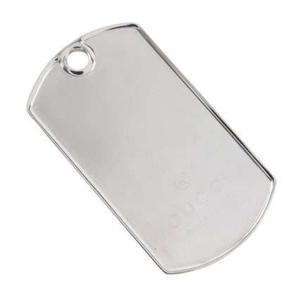 Gucci Dog Tag Plate Silver 925 Pendant Top