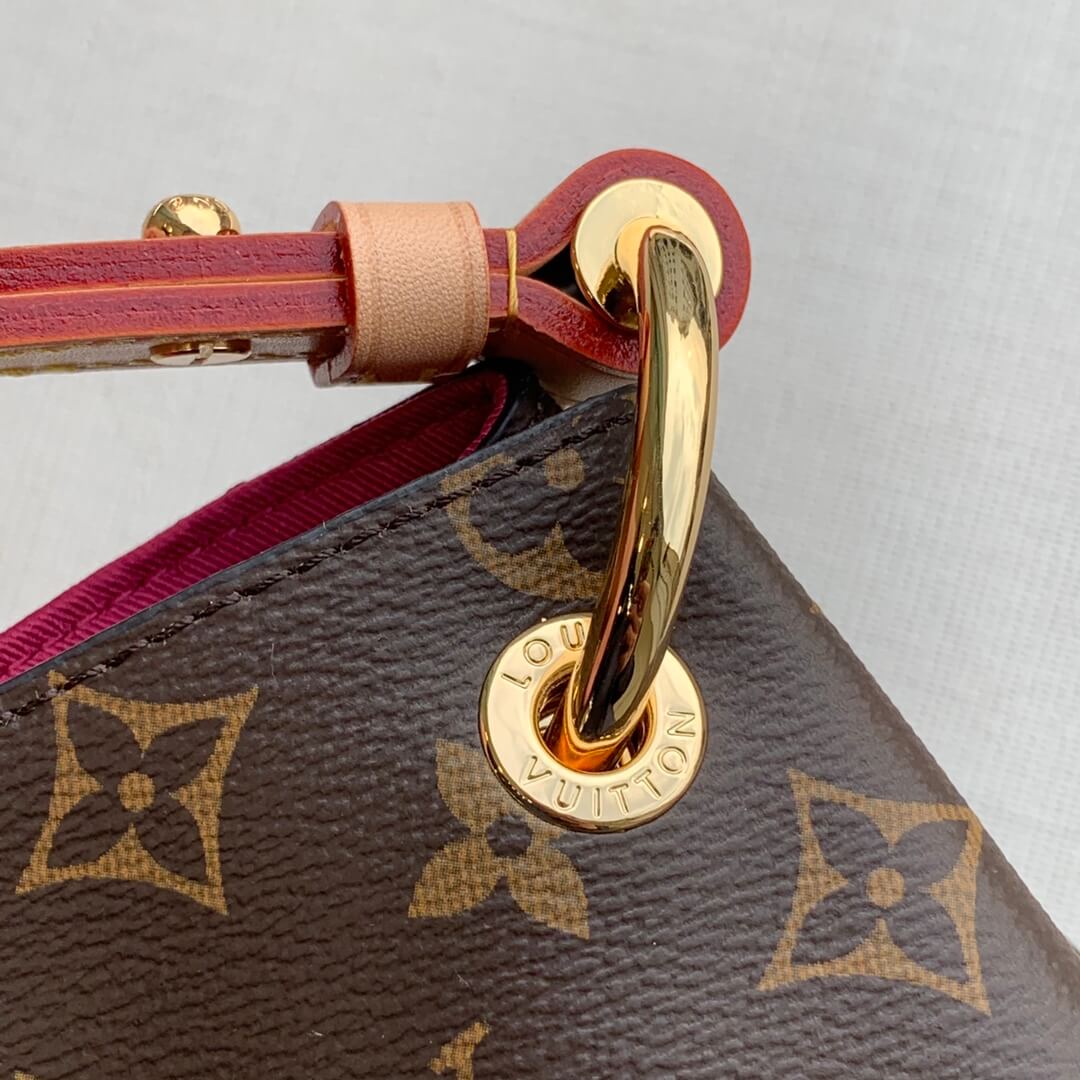 M43703 GRACEFUL MM big size MONOGRAM ROSE RED subaxillary bag Handbag