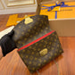 M43713 chian sling bag red monogram real leather