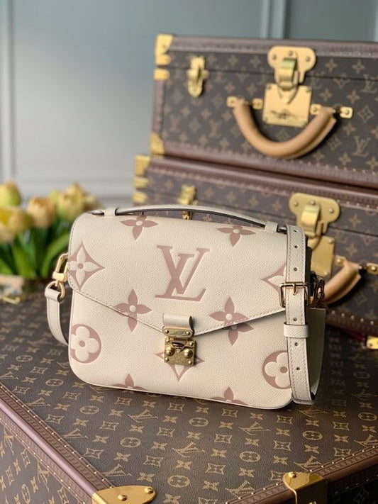 M45596 POCHETTE MÉTIS SHOULDER CROSS BODY BAGS WHITE 25cm Top quality
