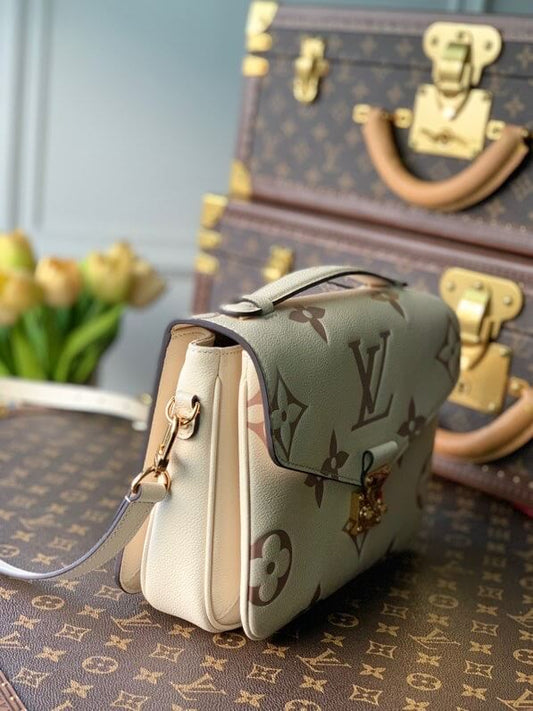 M45596 POCHETTE MÉTIS SHOULDER CROSS BODY BAGS WHITE 25cm Top quality