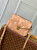 M45773 Pochette Metis Monogram Empreinte shoulder cross body bag brown