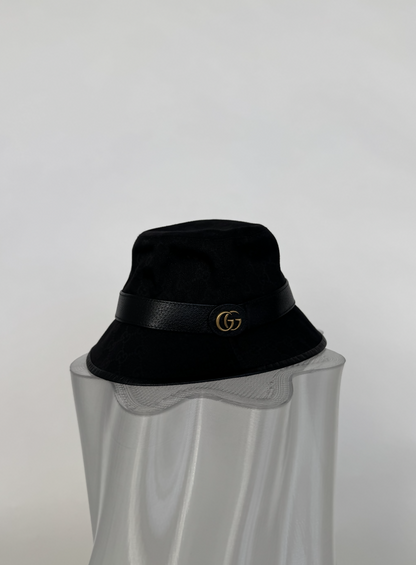 Gucci Black GG Supreme Jacquard Bucket Hat