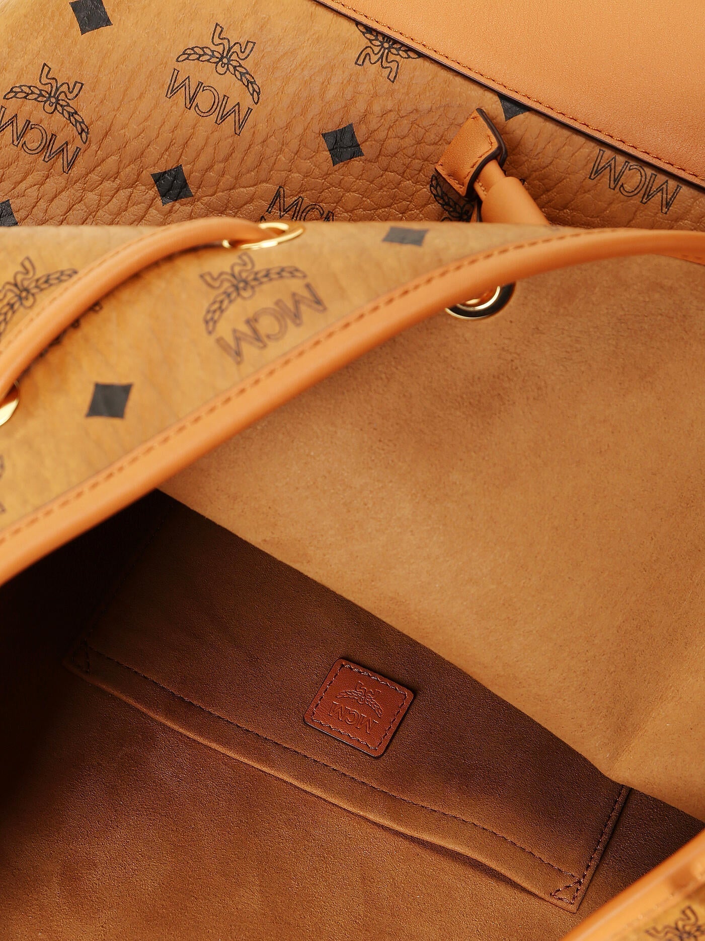 MAmeliaDESSAU DRAWSTRING BAG & POUCH VISETOS COGNAC