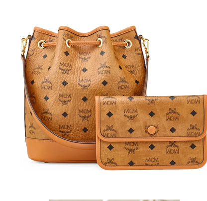 MAmeliaDESSAU DRAWSTRING BAG & POUCH VISETOS COGNAC