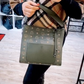 MAmeliaVISETOS MONOGRAM HOBO BAG SEA TURTLE GREEN