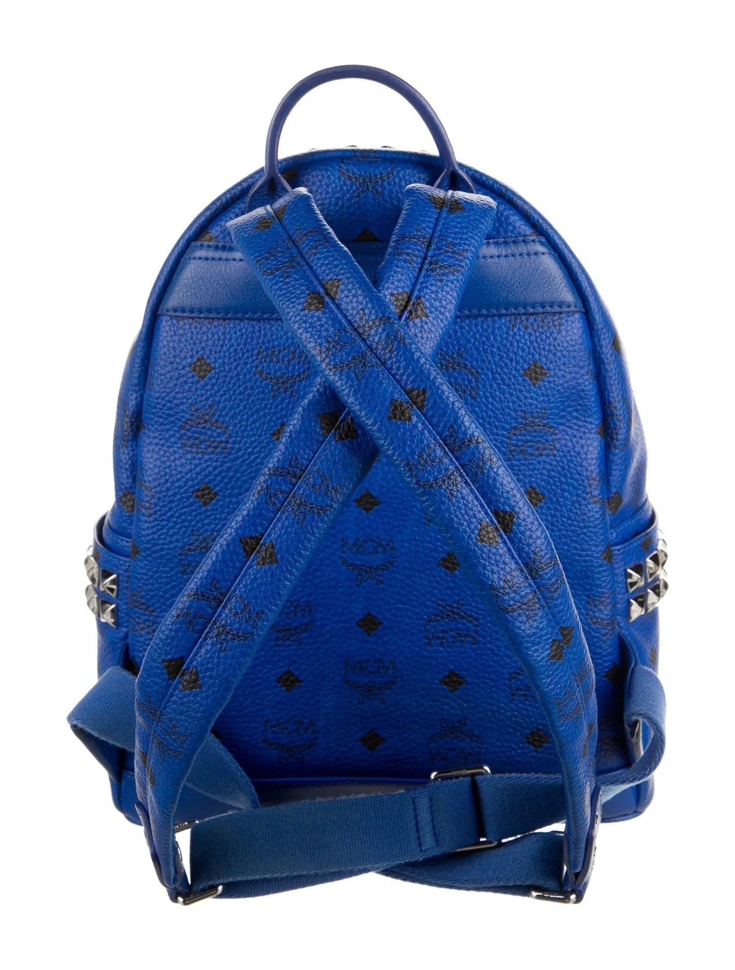 MAmeliaVISETOS STARK BLUE SIDE STUD MINI MONOGRAM BACKPACK