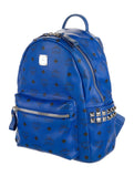 MAmeliaVISETOS STARK BLUE SIDE STUD MINI MONOGRAM BACKPACK