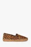 Saint Laurent Leopard Print Canvas Espadrilles Size 36.5