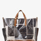 Fendi Brown Vinyl/Leather/Fur Forever Patch Pocket Tote (As Is)