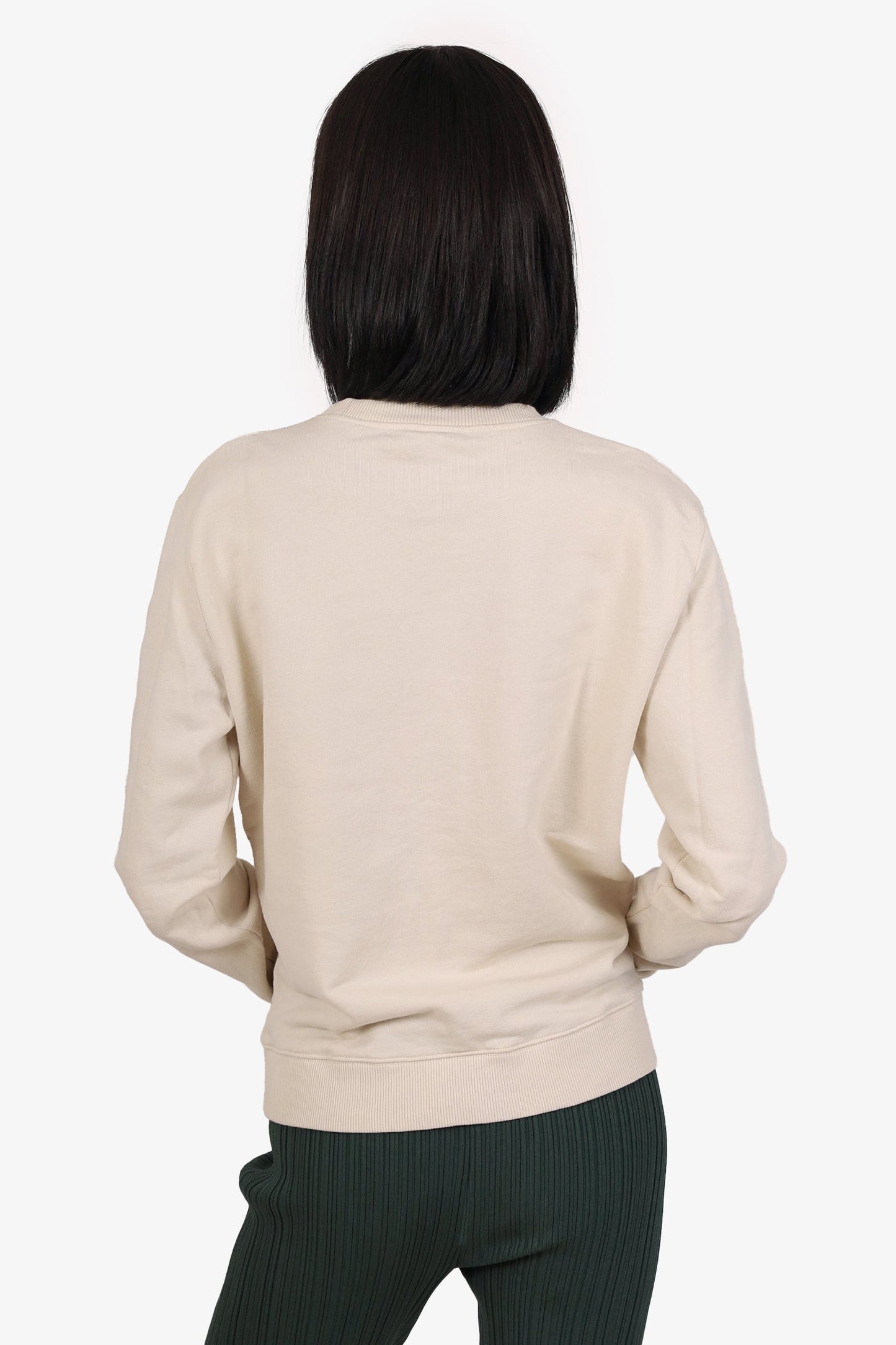 Saint Laurent Beige Waiting For Sunset Embroidered Sweater Size M