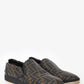 Fendi Brown Zucca Leather Sneakers Size 10 Mens