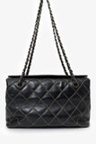 Chanel™ 2000-02 Black Quilted Leather Wild Stitch Shoulder Bag