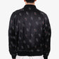 Saint Laurent Black Silk Card Bomber Jacket Size 52 Mens