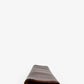 Saint Laurent Cognac Grained Leather 'Fetiche' Long Narrow Clutch