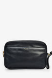 Saint Laurent Navy Blue Leather Clutch Bag