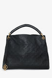 Louis Vuitton Navy Leather Empreinte Artsy MM Hobo Bag
