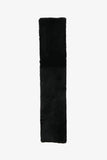 Saint Laurent Black Faux Fur Scarf
