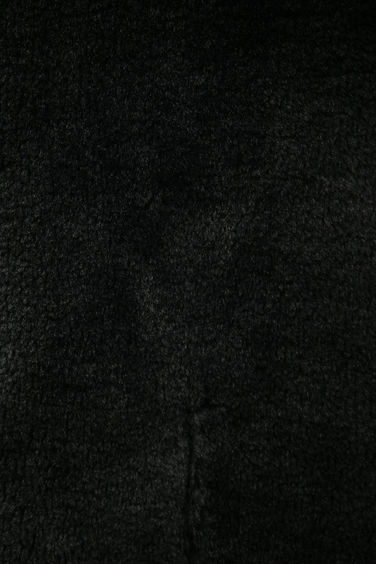 Saint Laurent Black Faux Fur Scarf