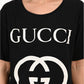 Gucci Black Cotton Logo T-Shirt Size M Mens