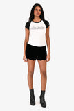 Saint Laurent Black Velvet Scalloped Shorts Size 36